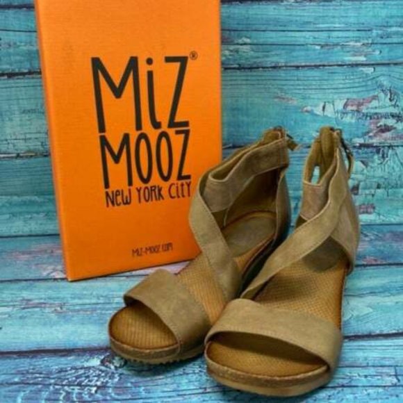 Miz Mooz Shoes - Miz Mooz Leather Molly Demi-Wedge Sandals 8.5